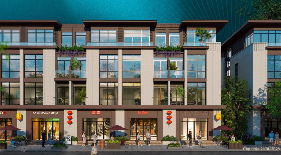 Bán liền kề Lam Ngọc xây 4 tầng MT 5m hướng Đông đối diện công viên Vinhomes Pearl Bay Nha Trang